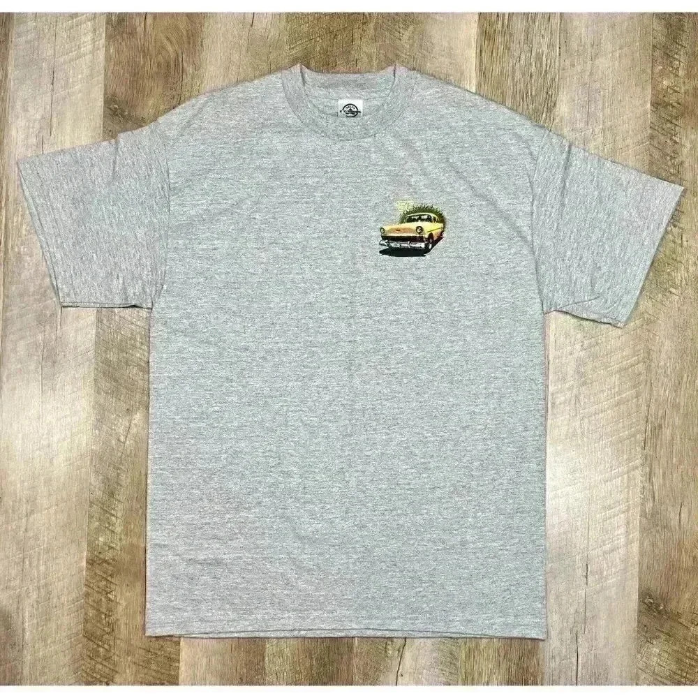 ‘56 Chevy Bel-Air Shirt Mens Large Gray Official GM Product 1956 Short Sleeve - Picture 3 of 9